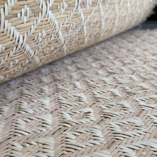 Rollo de Rejilla mimbre diamante 100% natural, 15 m