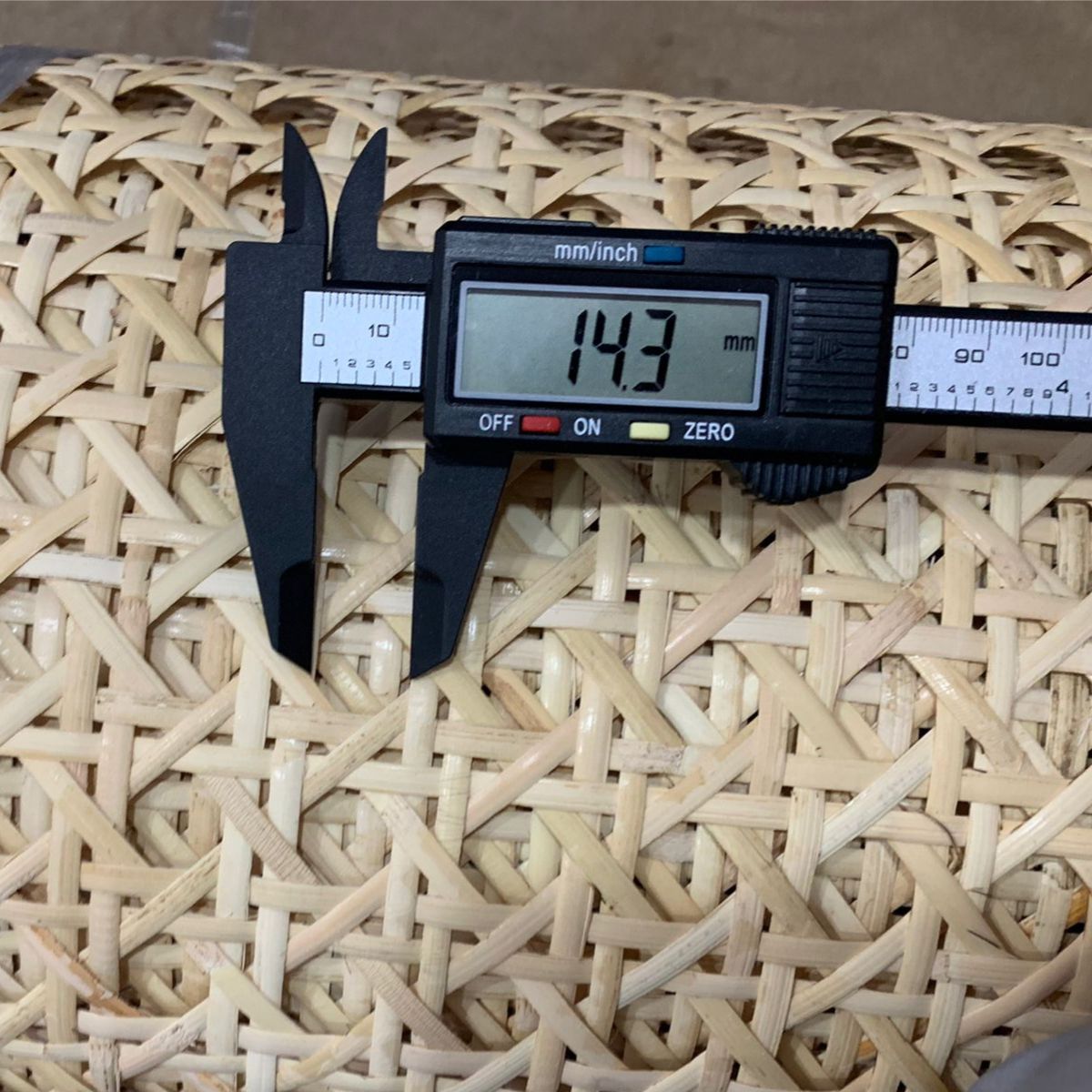 Rollo de Rejilla mimbre clásica Malla 1 ",  15 m