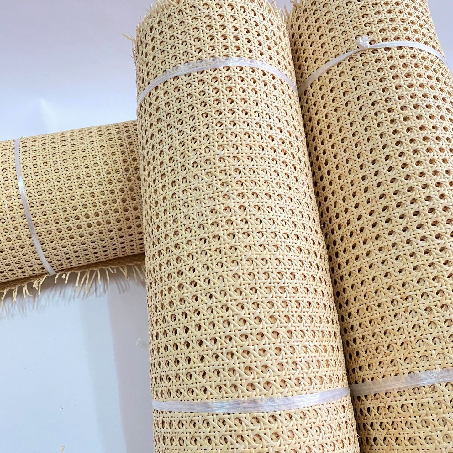 Rollo de rejilla mimbre para sillas y decoración, 15 m